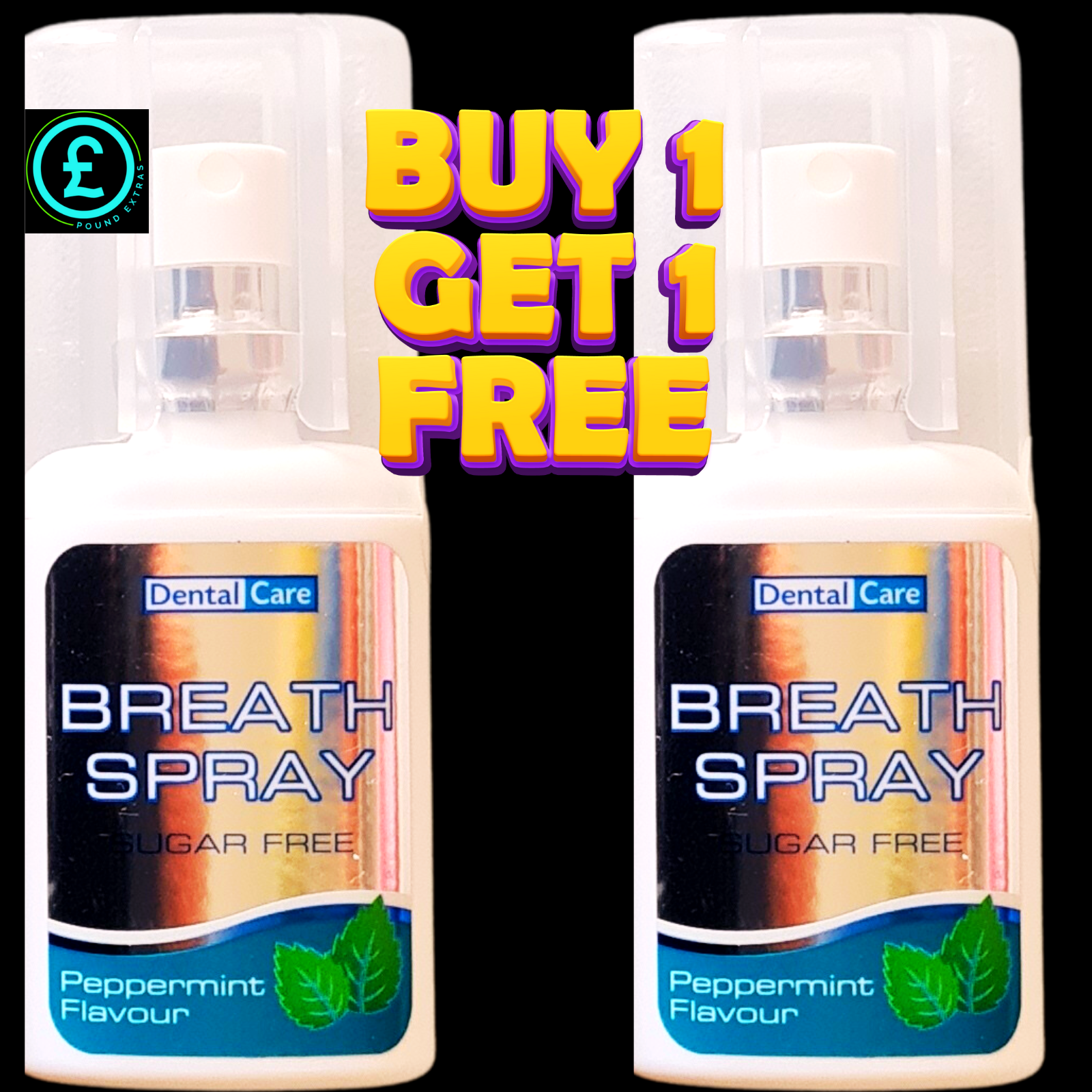 Peppermint Breath Freshener Spray Sugar Free Pocket Oral Dental Care BOGOF ❤️0