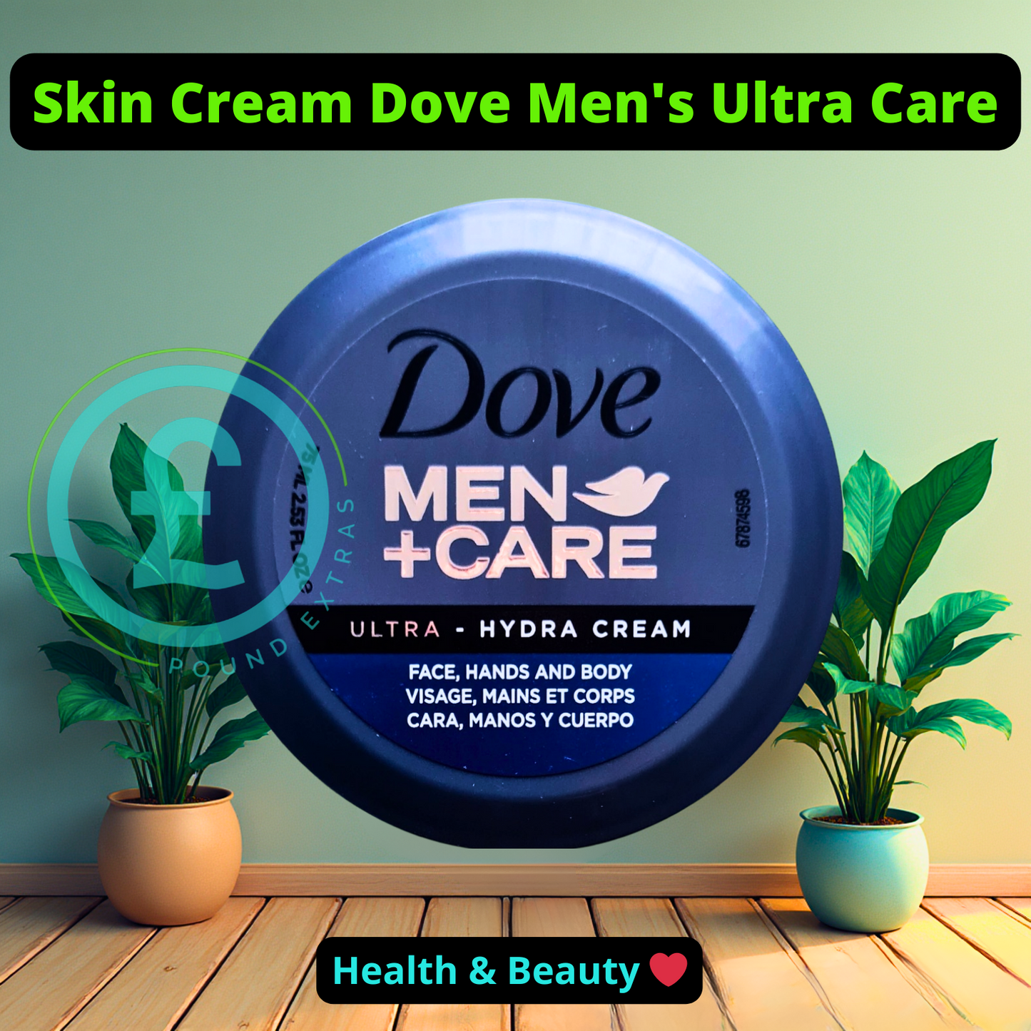 Dove Men+Care Hydra Cream 75ml Face Hand Body Moisturiser for Men - gym - gifts4