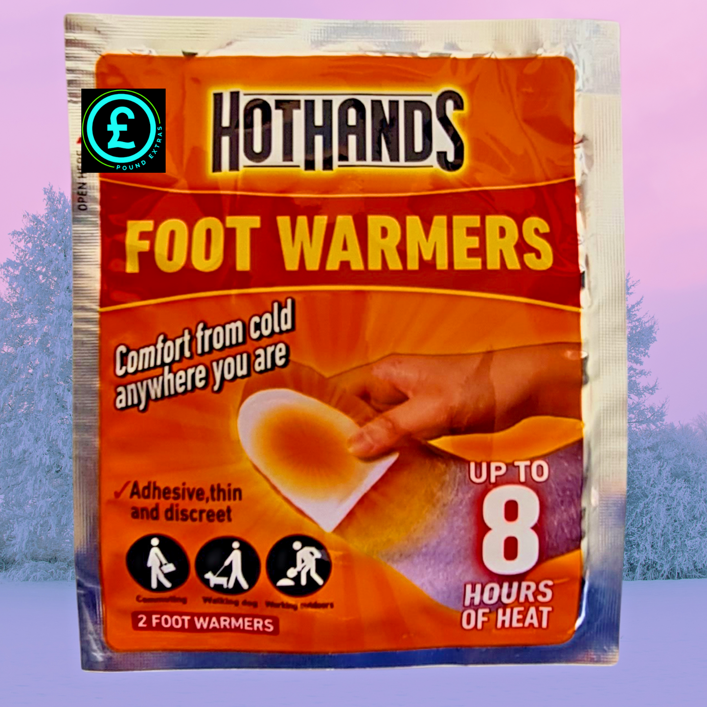   POUND EXTRAS   Hot Hands Toe Warmers BOGOF – Foot Warmers Up To 8 Hours3