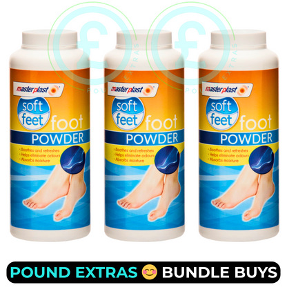 Foot Powder 3 Pack Odour Control Soft Dry Fresh Foot Care Bundle Soothes & Fresh2