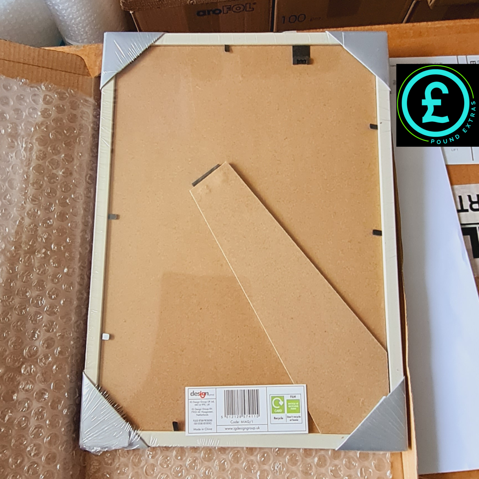 A4 Certificate Award Photo Picture Frame White Includes Stands and Hook - Decor2