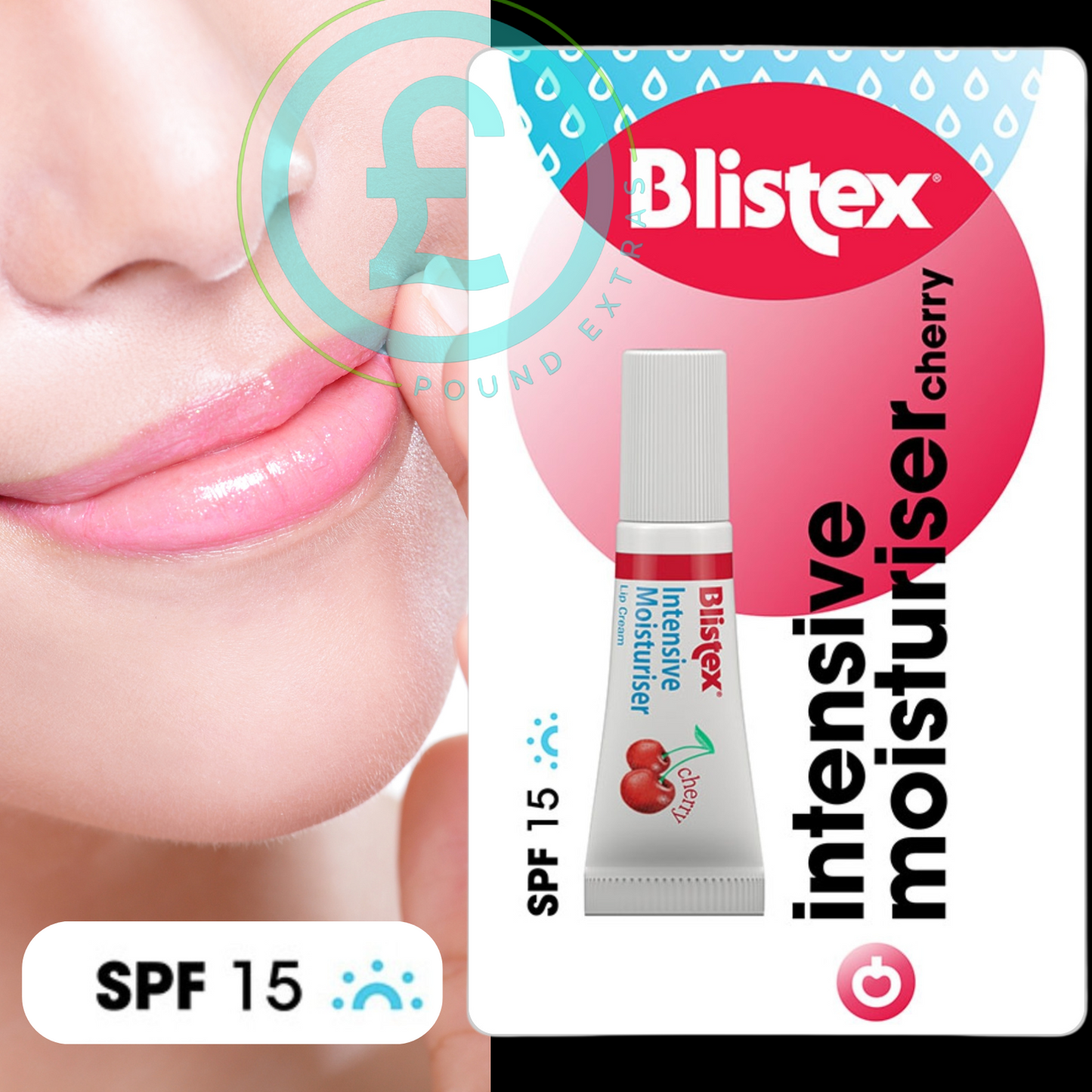 Blistex Cherry Moisturising Lip Balm SPF15 6ml Shea Butter Hydrating  ️1