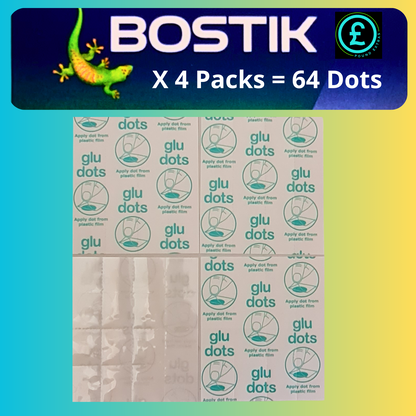 Bostik Blu Tack Sticky Glue Dots Invisible Fix   Removable glue dot 10mm No Mess0