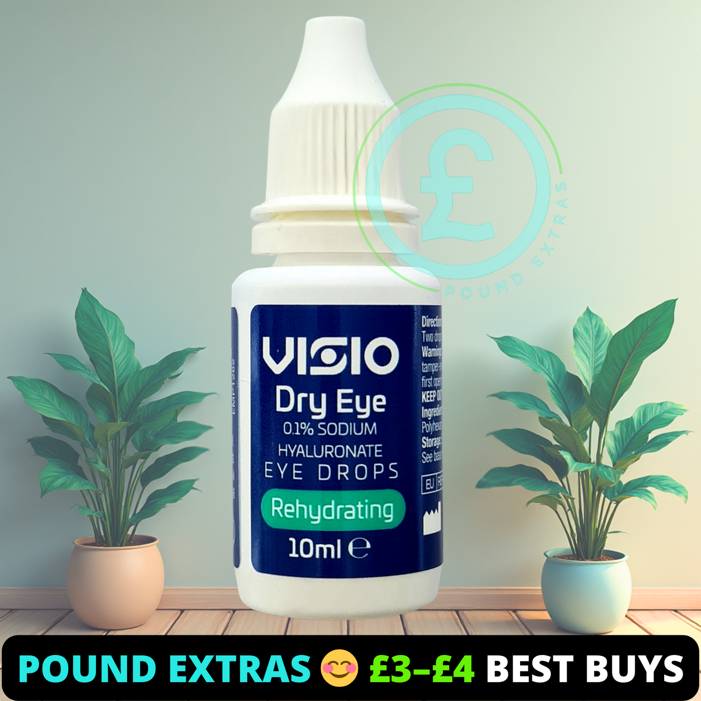 Dry Eye Drops Relief Rehydrating Lubricant 10ml Long Lasting Comfort UK1