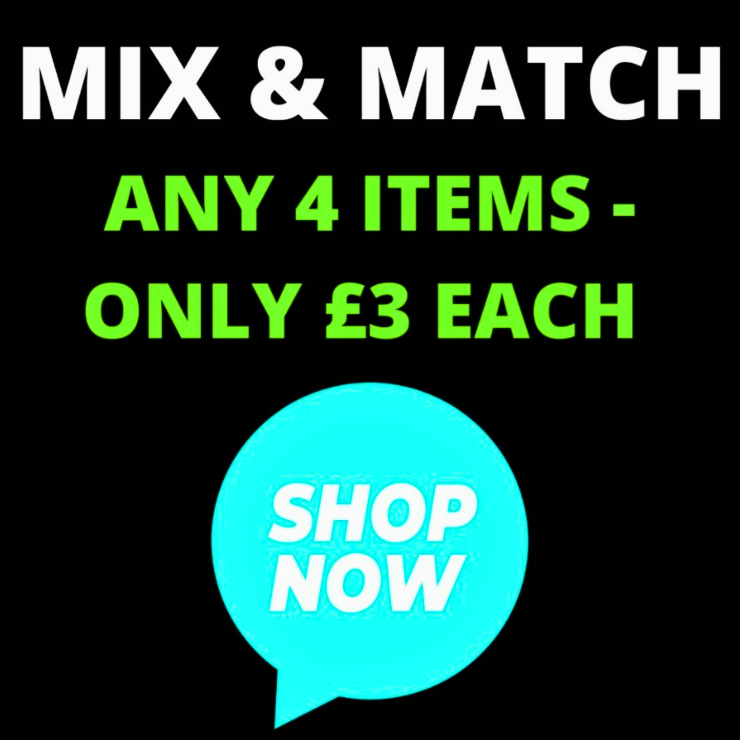 Promotional text for a shopping offer with a 'Shop Now' button on a black background. poundextras.com