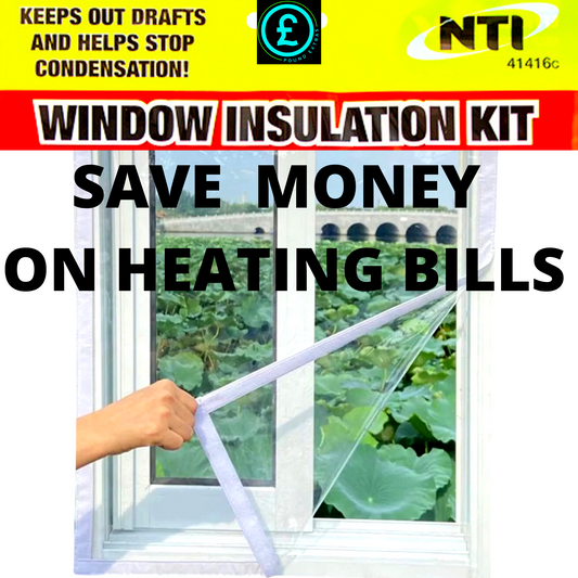 WINDOW INSULATION KIT SHRINK FIT DOUBLE GLAZING FILM DRAUGHT EXCLUDER FROST COLD0