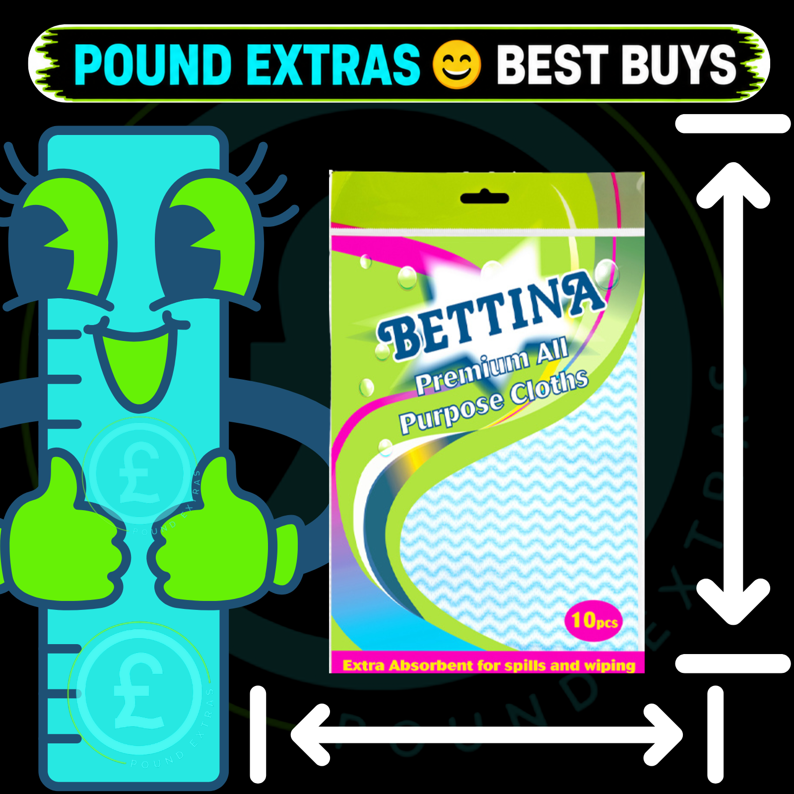 Cloths 40 Pack Bundle Super Absorbent Cleaning Bettina Premium All Purpose   6