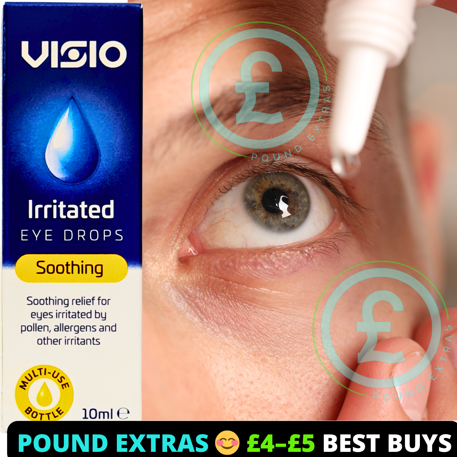 Eye Drops Allergy Hayfever Itchy Red Eyes Soothing Relief Contact Lens 10ml UK3