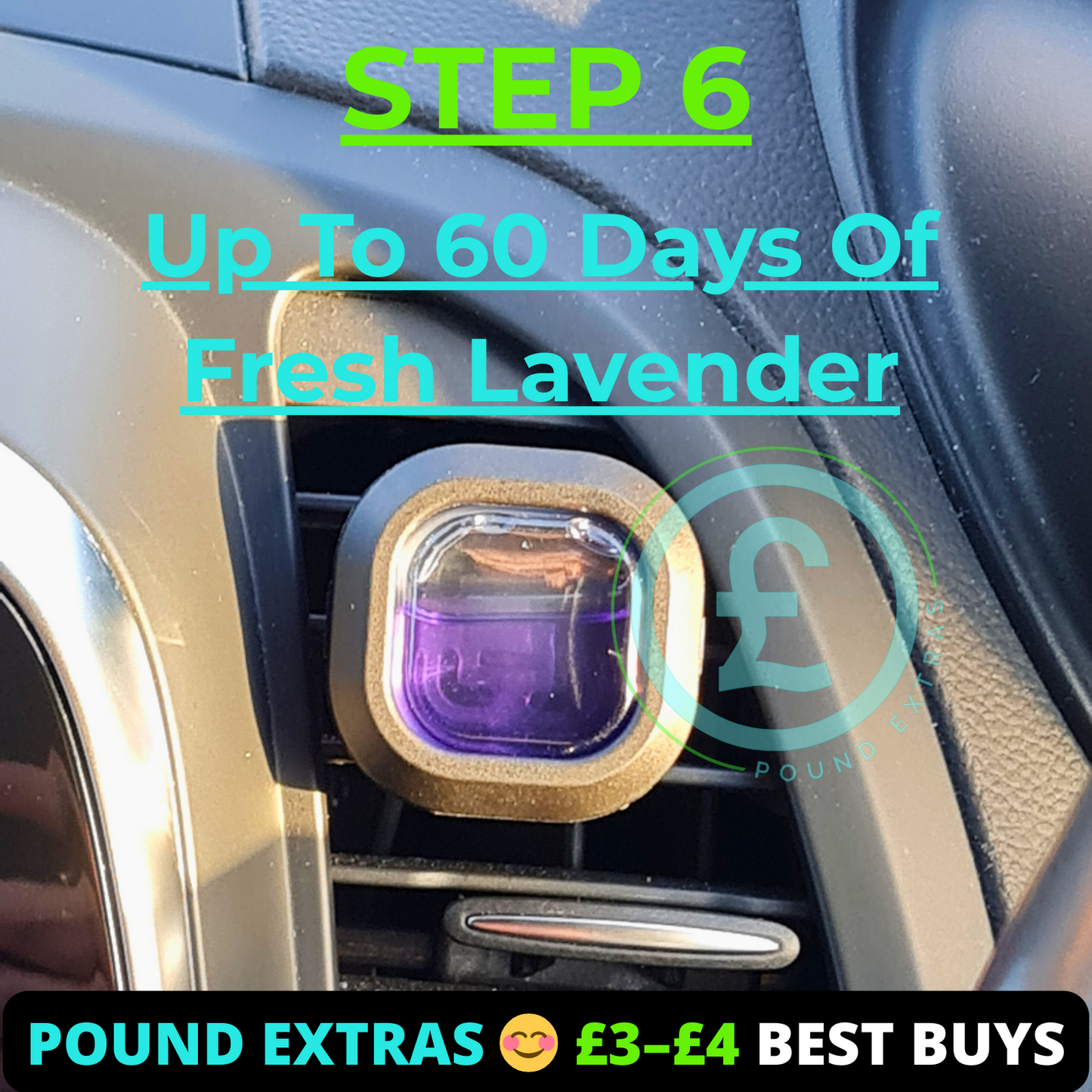 Car Air Freshener Vent Clip Lavender Twin Pack Long Lasting Odour Car Freshener8