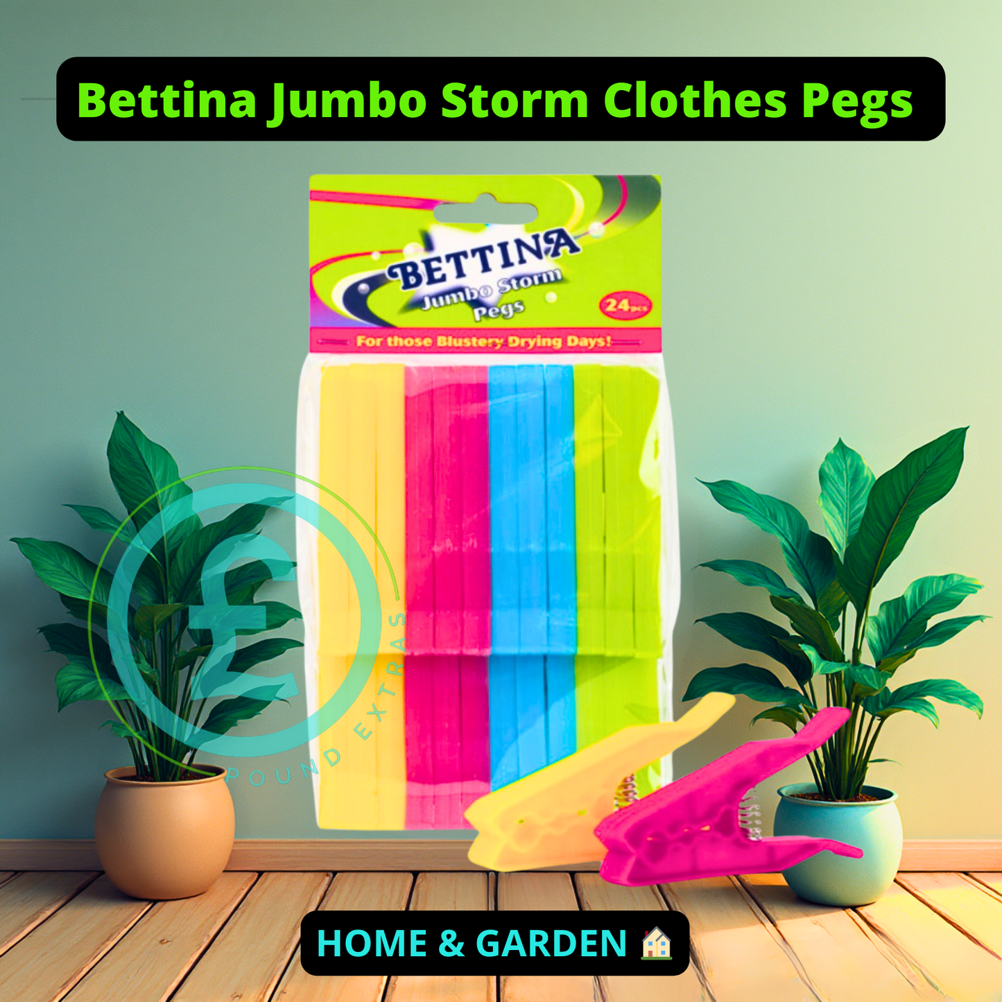 Clothes Peg Bundle 4pc Soft Grip Pegs Storm Pegs Line & Bag £12