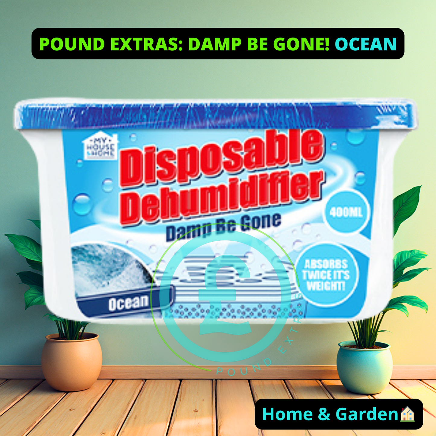 Damp Be Gone 400ml Disposable Dehumidifier – Fresh Scents ❄️