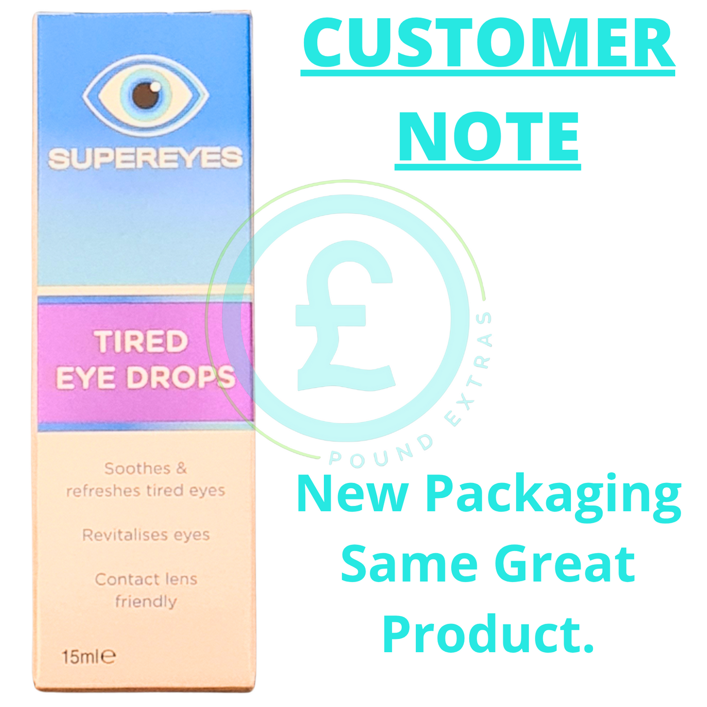 ❤️ POUND EXTRAS 😊 Eye Drops 10ml 💚 soothing relief for tired, dry or irritated eyes – moisturising hydration formula for daily comfort & freshness!