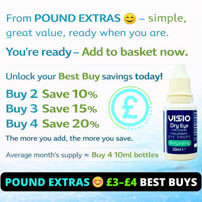 Dry eye drops multi buy offer UK best value eye care drops