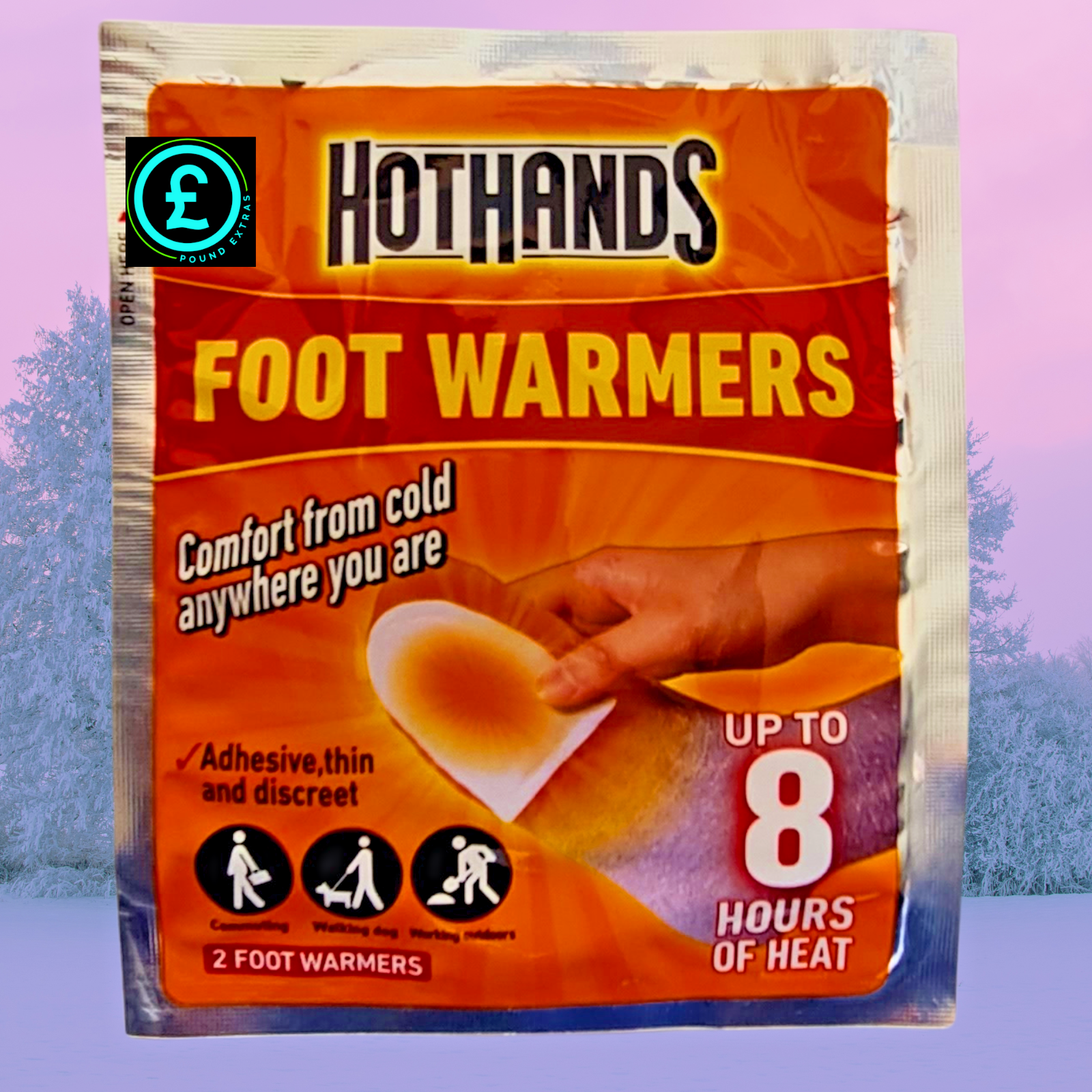 ❤️ POUND EXTRAS 😊 Hot Hands heat packs 💚 instant warmth for hands & feet — long-lasting pocket & glove warmers for work, sports, camping & winter.