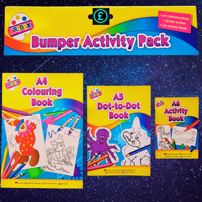 ❤️ POUND EXTRAS 😊 Kids Colouring Books 💚 3-pack bumper activity set with puzzles & dot-to-dot pages – creative, educational & fun for all ages!