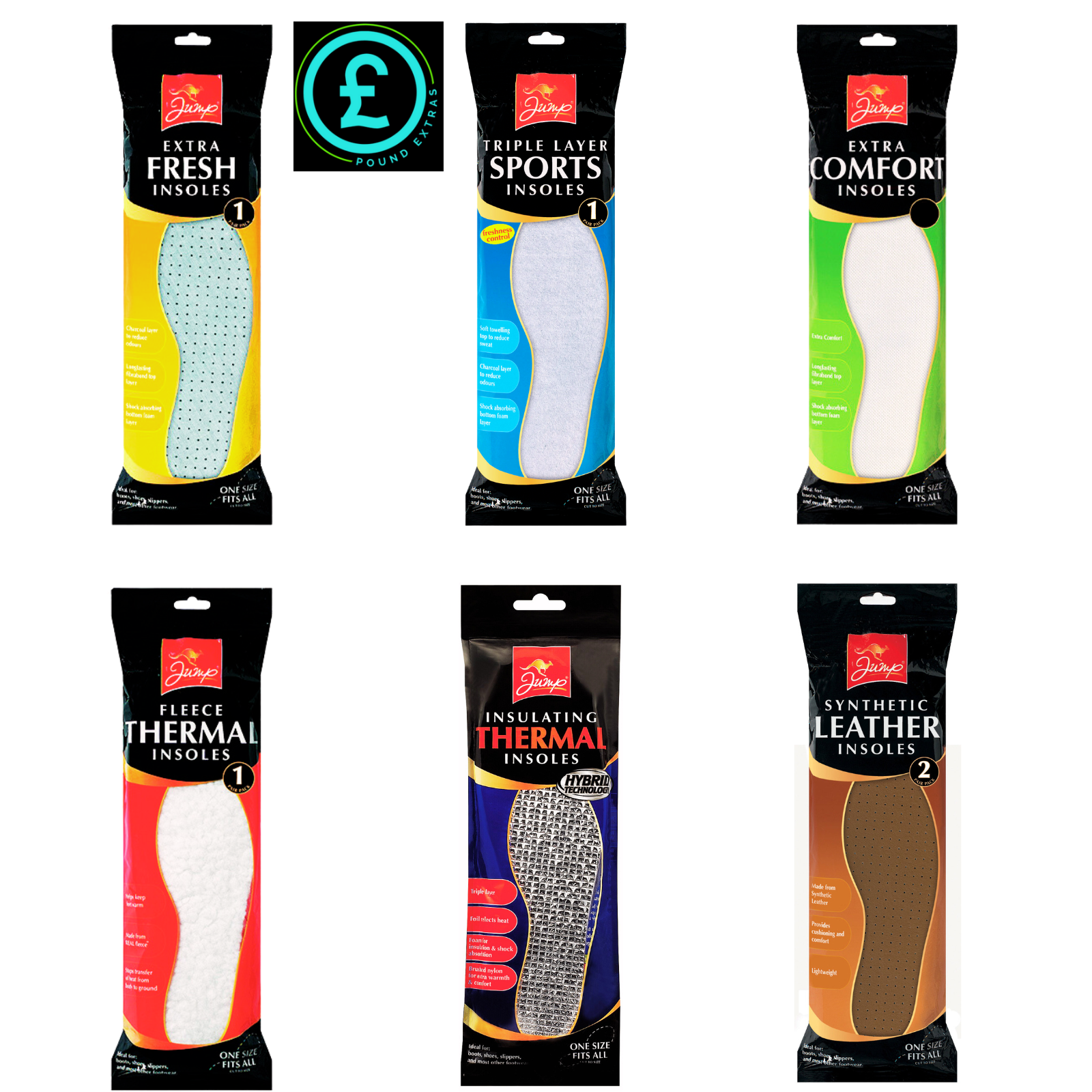 ❤️ POUND EXTRAS 😊 Memory Foam Insoles 💚 soft, cushioned support for men & women – relieve pressure, reduce odour & keep feet comfy all day.