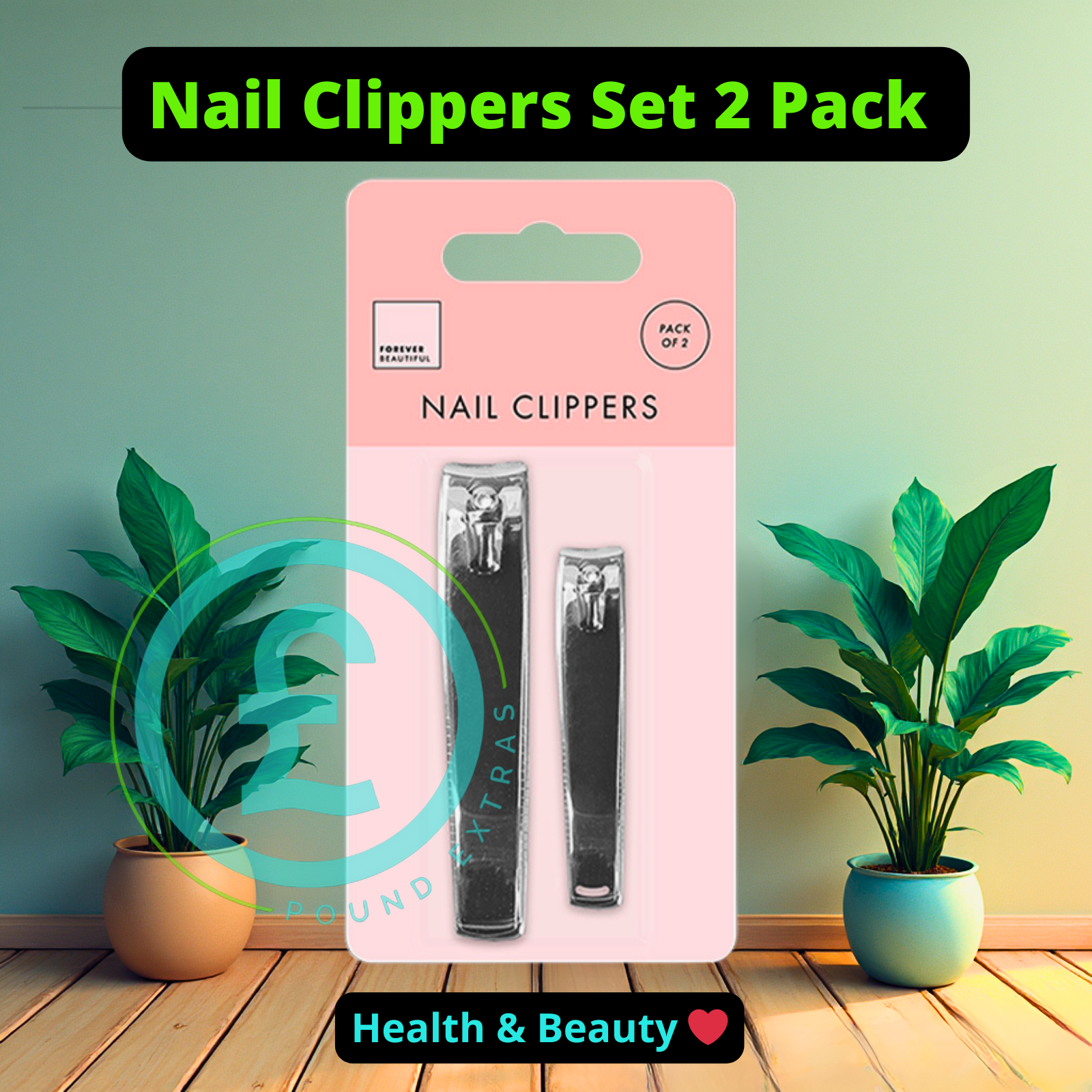 Nail clipper set 2 pack from poundextras.com
