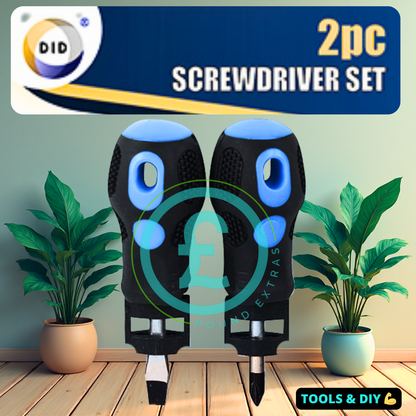 StubbyScrewdriverSet2pcPhillips_Slotted_Tools_DIY_PoundExtras