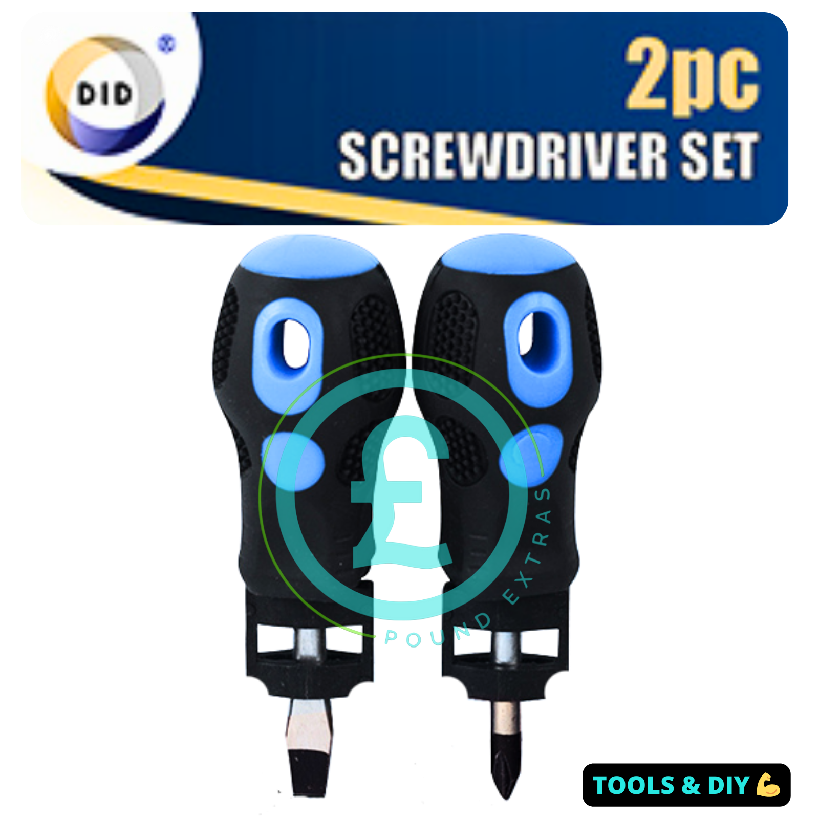 2-piece screwdriver set with DID logo on a white background