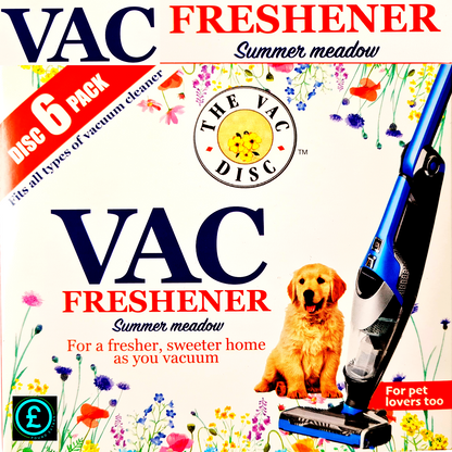 ❤️ POUND EXTRAS 😊 Vacuum Cleaner Air Fresheners 💚 freshen your home as you clean – pet-friendly summer meadow scent discs for all hoovers & vacuum models!